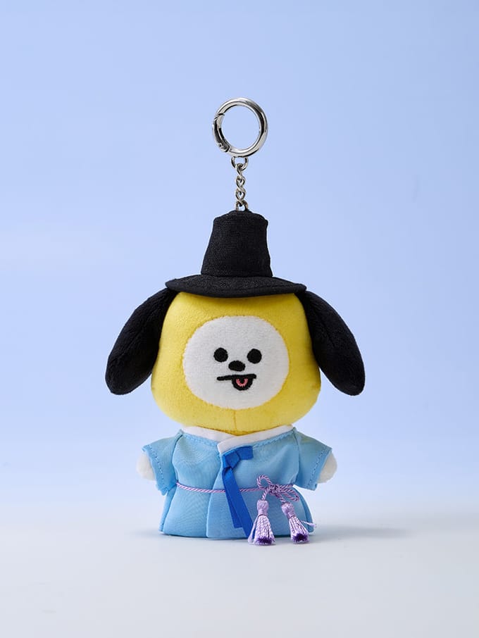 LINE FRIENDS BT21 K-Seonbi Pluche Sleutelhanger Karakter Selectie CHIMMY black