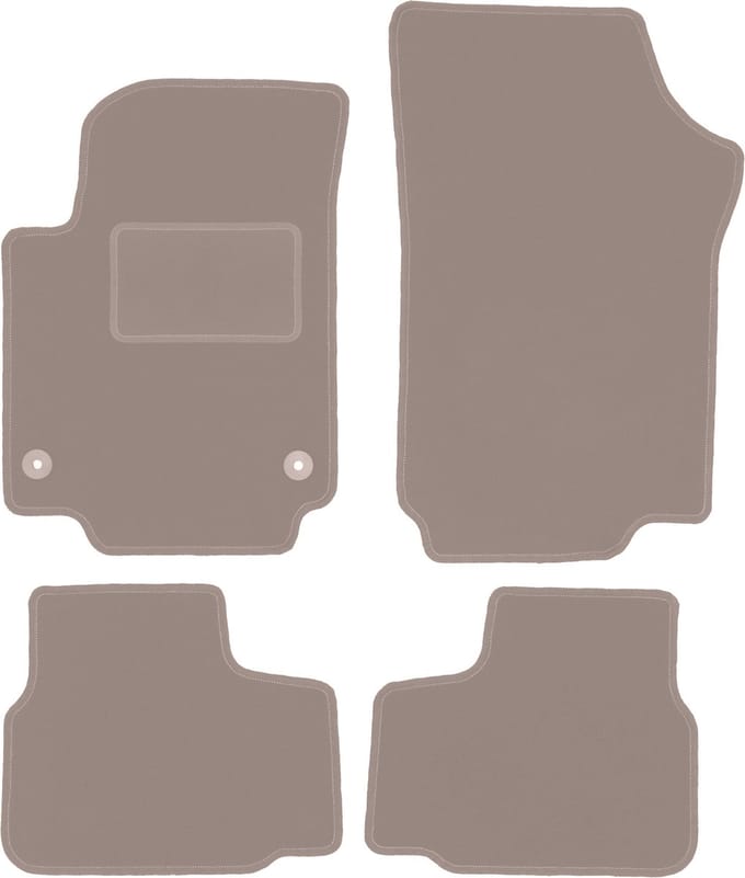 Beige veloursmatten voor: Seat Mii hatchback (2011-)