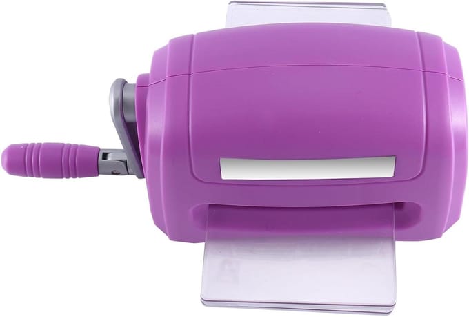 Papierkunstmachine - Handmatige stans - Kaarten maken - Mini snijmachine - 22 x 14.5 cm - Paars
