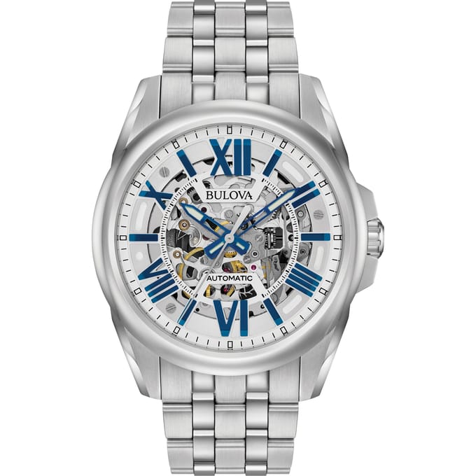 Bulova Classic Automatic 96A187 Horloge - Staal - Zilverkleurig - Ø 43 mm