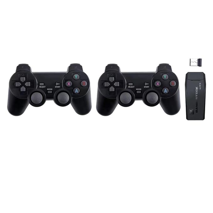 M8 Draadloze gameconsole 2.4G HD Arcade PS1 Home TV Mini-gameconsole U Bao Retro-gameconsole 64G zwart