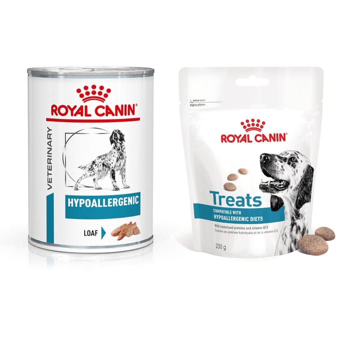 24 x 400 g Hypoallergenic Mousse Royal Canin Veterinary Hondenvoer