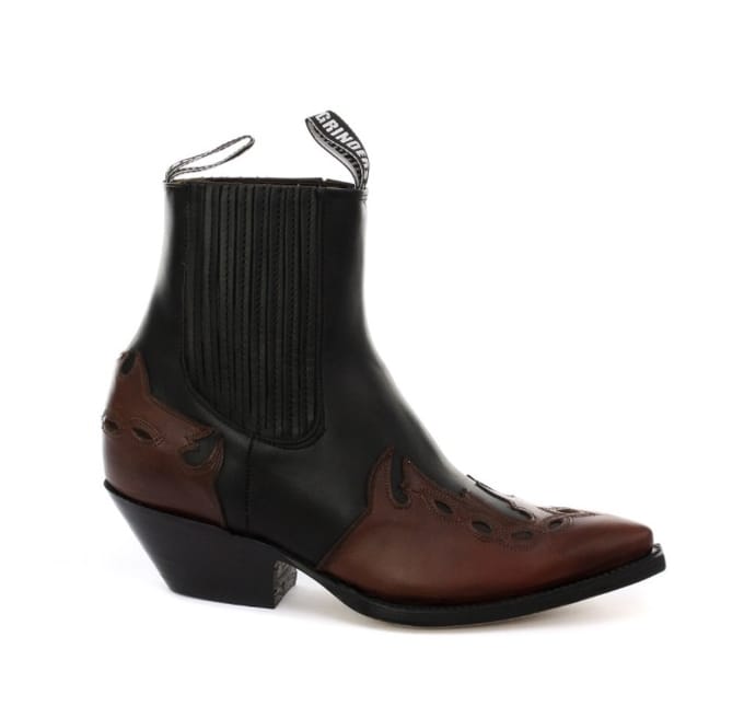 Grinders Unisex lederen zwarte westernlaarzen - Arizona Lo
