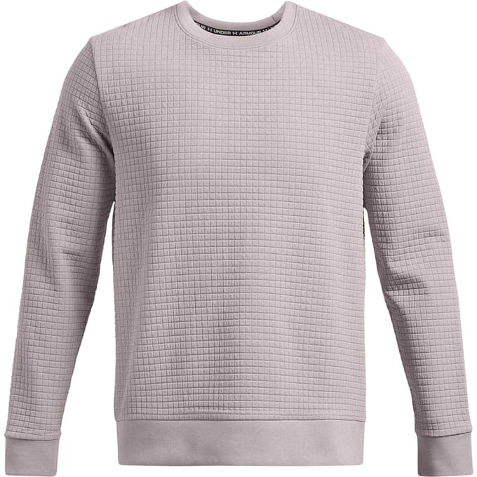 Under Armour Heren-trui met vierkante hals (Grijs)