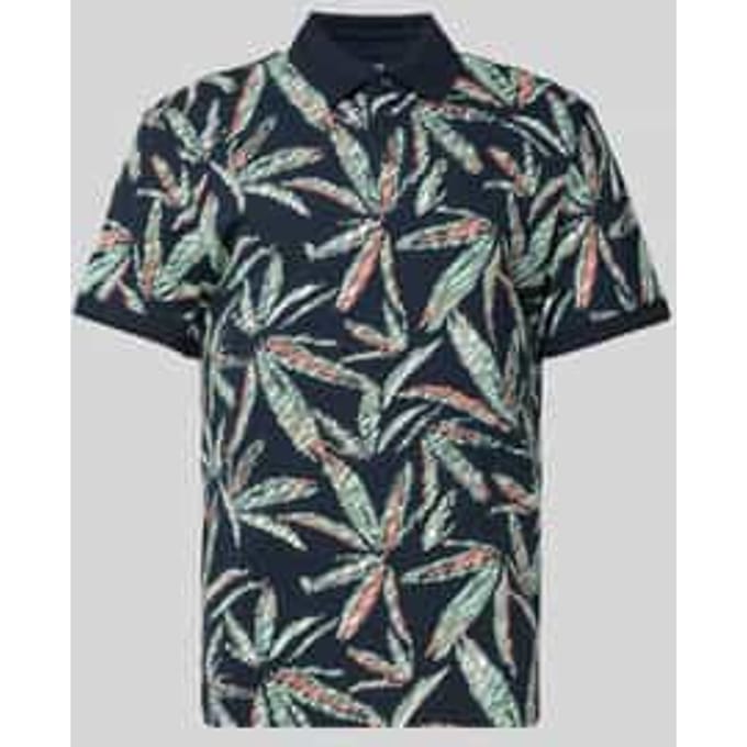 Regular fit poloshirt van een mix van katoen en elastaan
