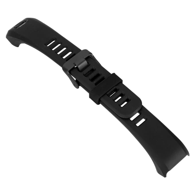 Vervangende siliconen sportarmband polsband polsband voor Garmin Vivosmart HR (Zwart) gray