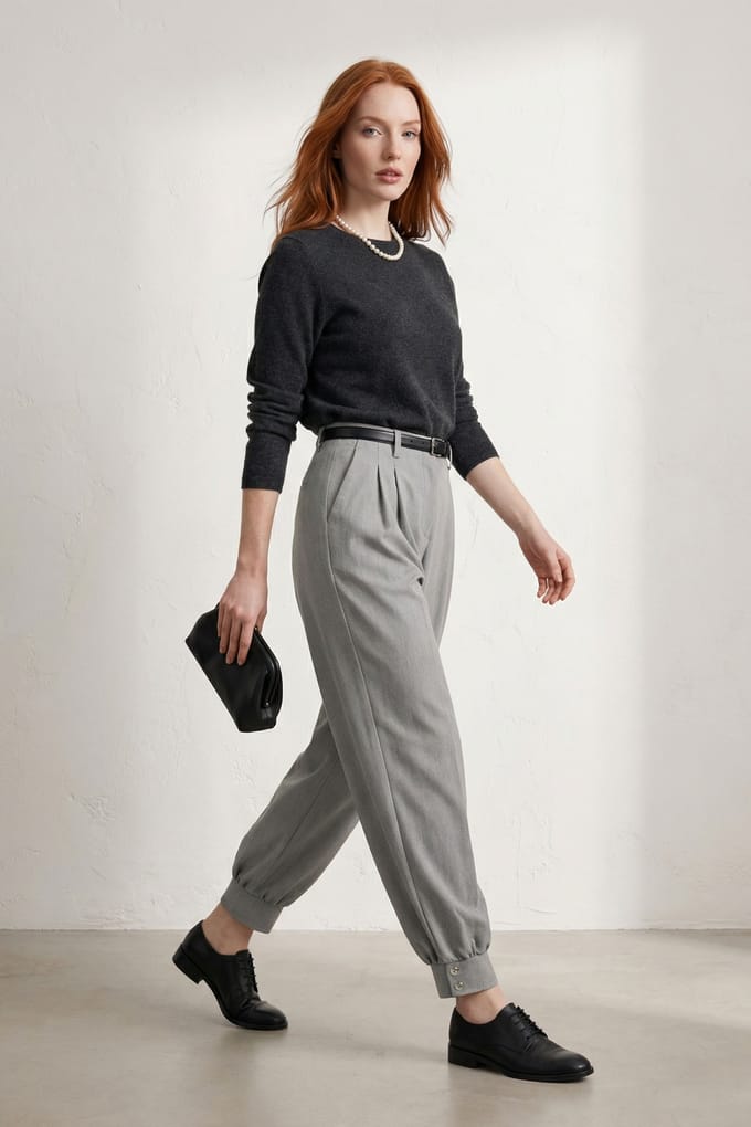 Gebuikte Knooprok Met Tailored Broek