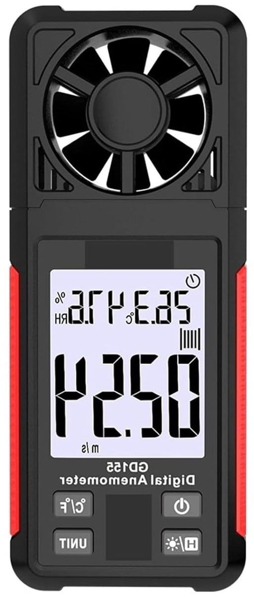 Digitale Anemometer - Windsnelheidsmeter Luchtsnelheid - Windmeten Buiten - Temperatuur Vochtigheid - 50 g - Niet gespecificeerd