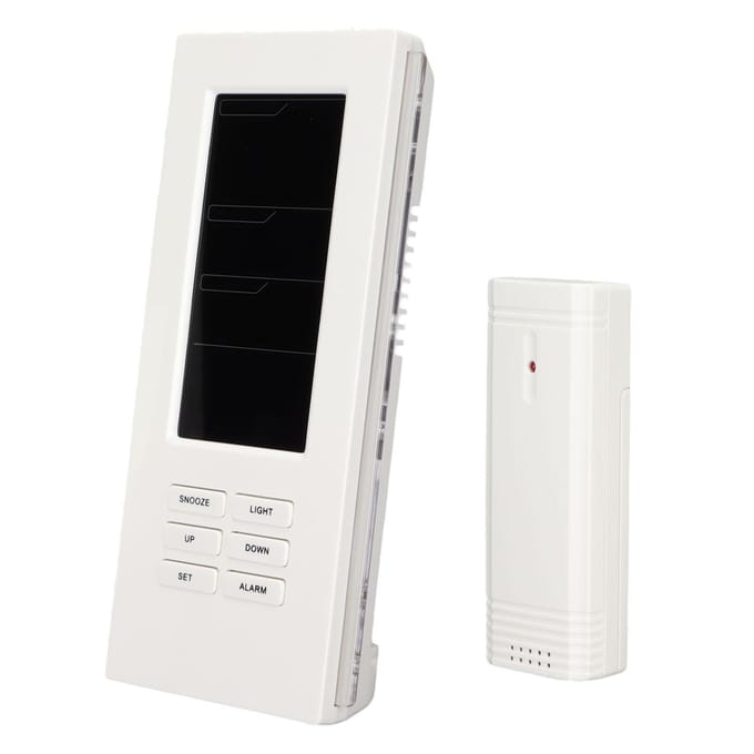 Draadloos Weerstation Digitale Hygrometer Thermometer met LED-display voor Thuis Kantoor US Plug