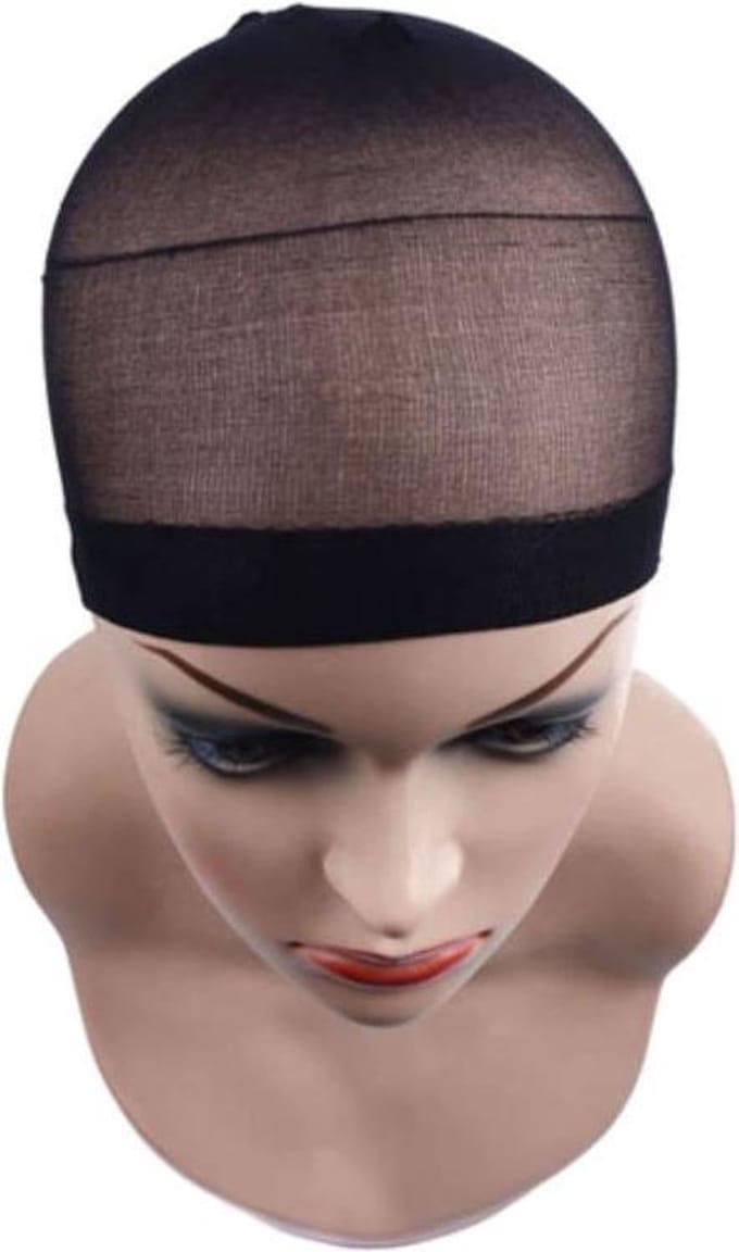 New Age Devi - 2x Zwarte Mesh Pruik Netten: Rekbare Elastische Haarnetten voor Pruik & Nephaar Weave