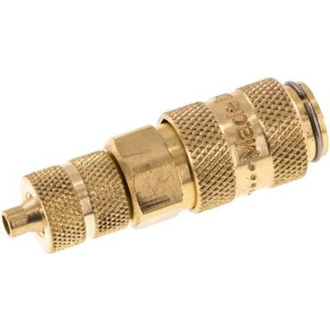 Messing DN 2.7 (Micro) Luchtkoppeling Snelkoppeling 3x4.3 mm Push-On