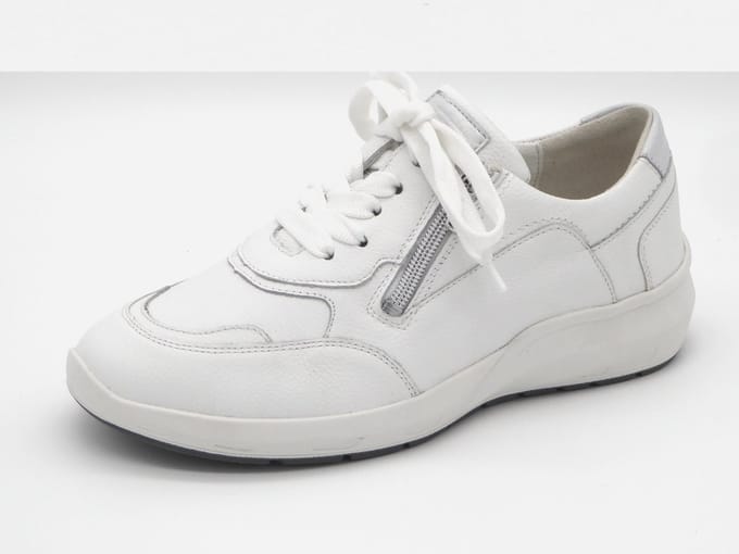 Waldläufer Dames Sneaker - 831004-301-663 Wit - Wijdte M - Maat 4 (37)