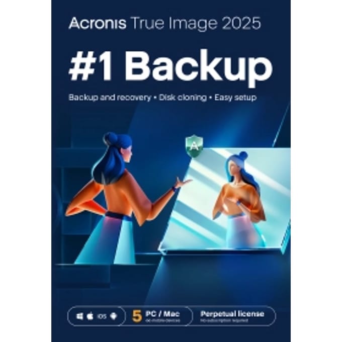 Acronis True Image 2024 | 5 PC of Mac | Eenmalige aanschaf | Opvolger van Acronis True Image 2021
