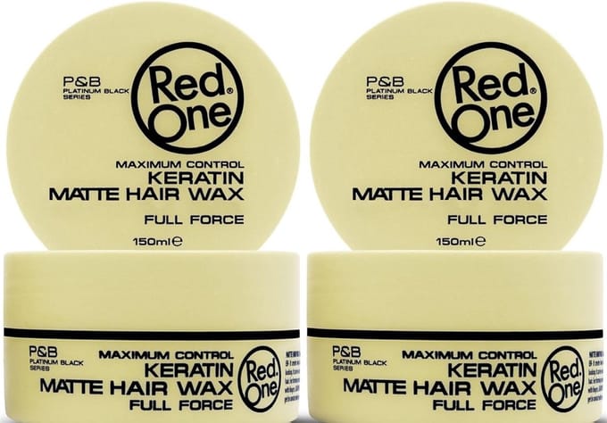 Red One Haar Styling Wax - Keratin - 4 x 150 ml