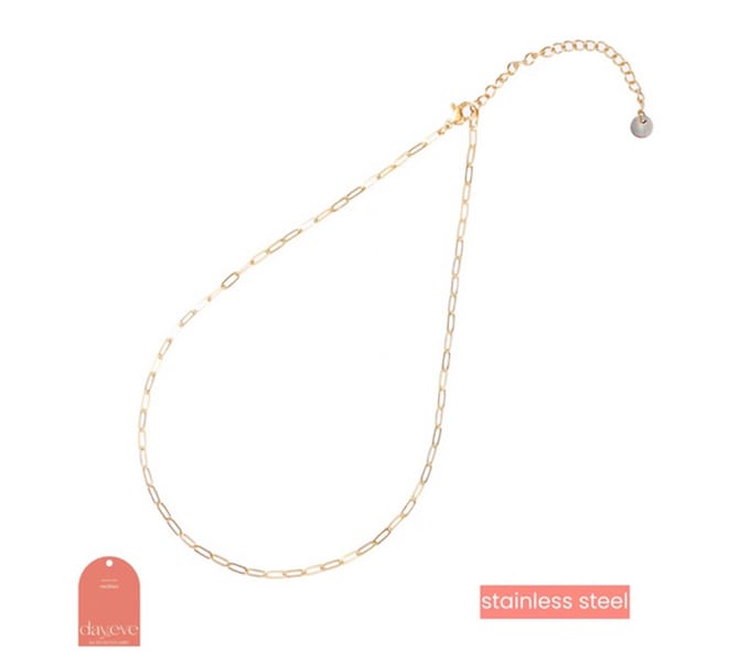 Go Dutch Label Collier Small Chain Link Goudkleurig