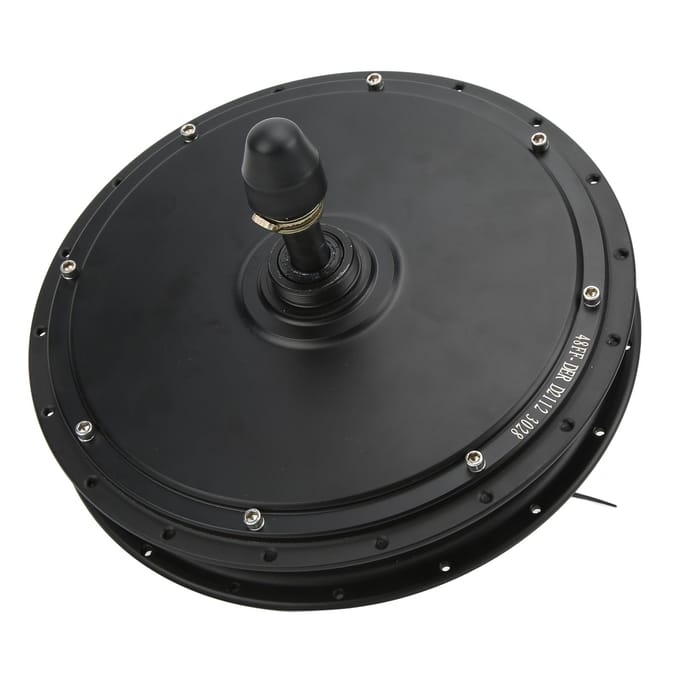 Fiets Achterwielmotor 48V 1000W Achteraandrijving DC Naafmotor voor DIY Modificatie Elektrische Fietsen black