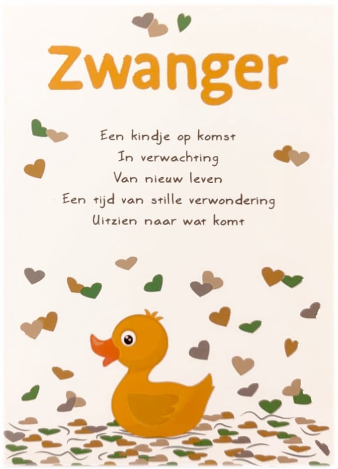 Kaart - Artige - Intense - Zwanger - TE005-C