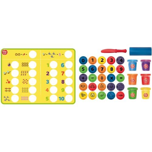 Playtive Klei set Rekenen - 34-delig - 6 Potjes Klei - Vanaf 3 jaar