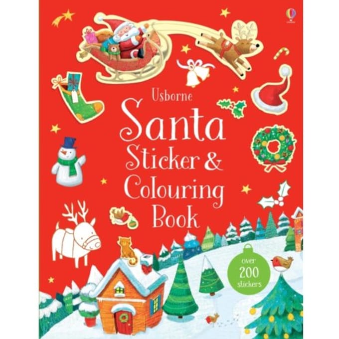 Santa Sticker And Colouring Book - Sticker And Colouring Book - Sam Taplin
