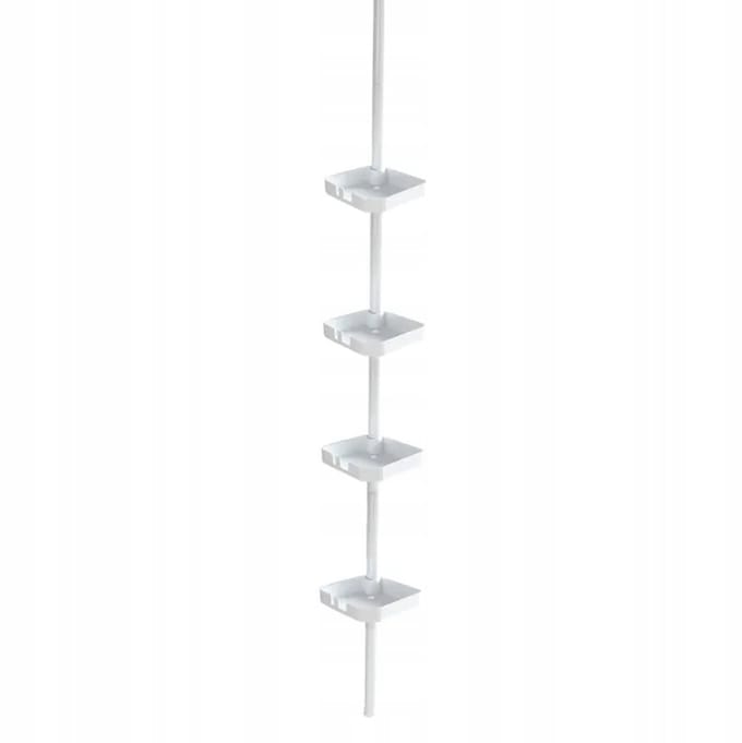 Wenko Telescopische Doucheplank Funky Wit 250cm