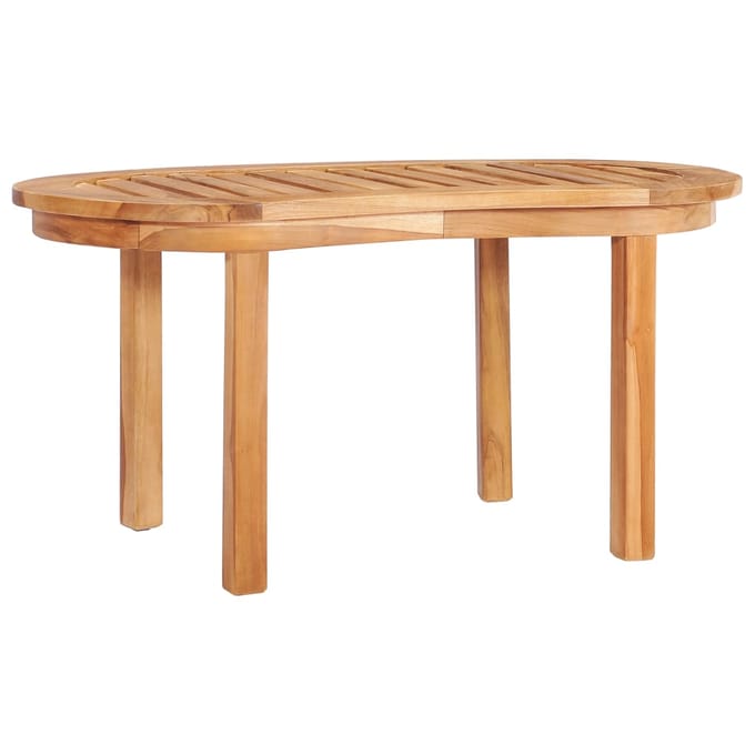 vidaXL - Salontafel - 90x50x45 - cm - massief - teakhout