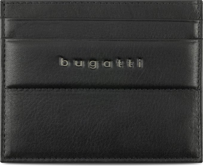 Bugatti Nome Kredietkaart etui RFID-bescherming Leer 10.5 cm - 5 Sleuven - schwarz