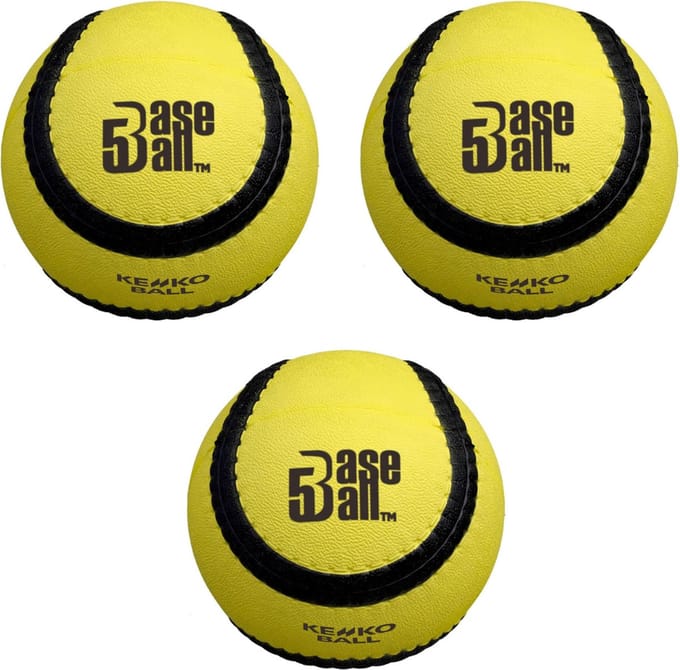 Kenko Baseball5 Geel Set 3 Ballen.
