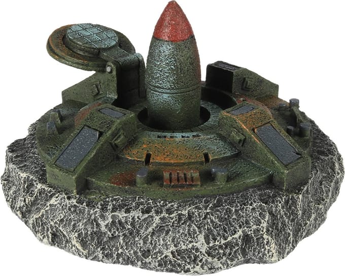 Aqua Della Leger Raketsilo - Aquarium - Ornament - 17.2x16.8x10.5 cm