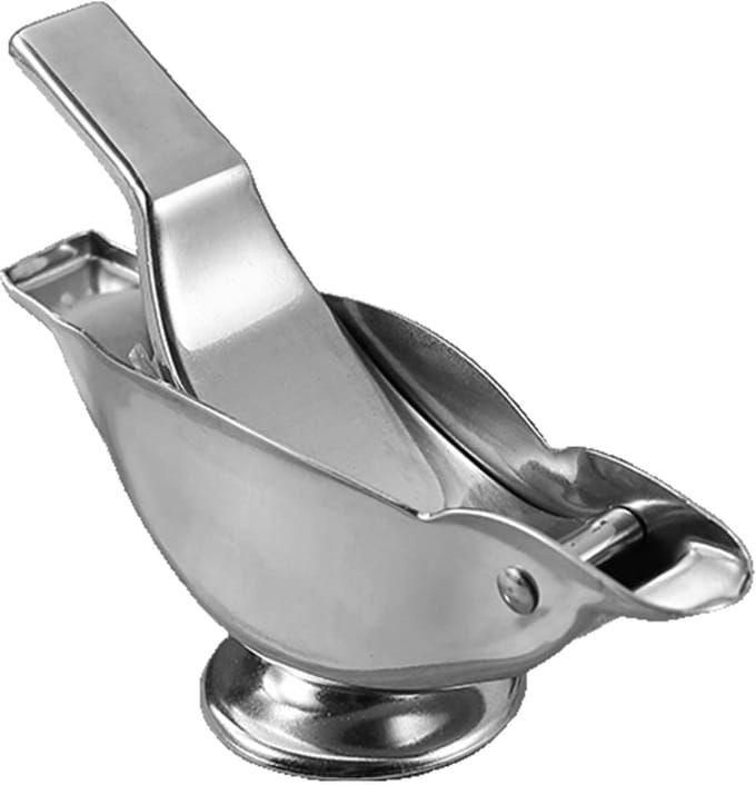 Limoenpers Vogel - Citruspers Handmatig - Sap Extraheren - Ergonomisch Ontwerp - 12 x 43 cm - Zilver