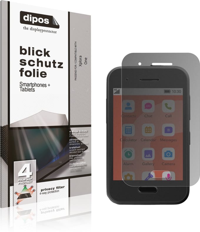 dipos – Matte Privacy Screenprotector geschikt voor Xplora One | Anti-Spy Beschermfolie