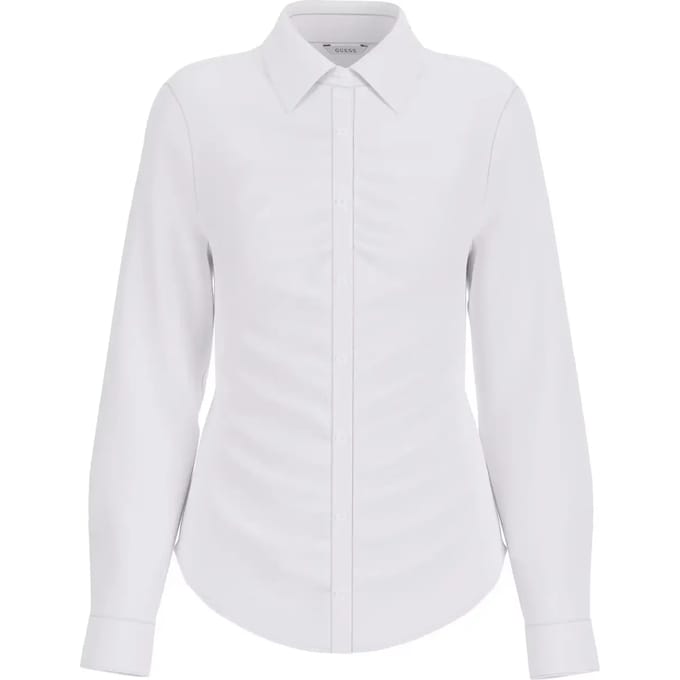 Vrouwelijke geplooide popeline blouse Guess Emily