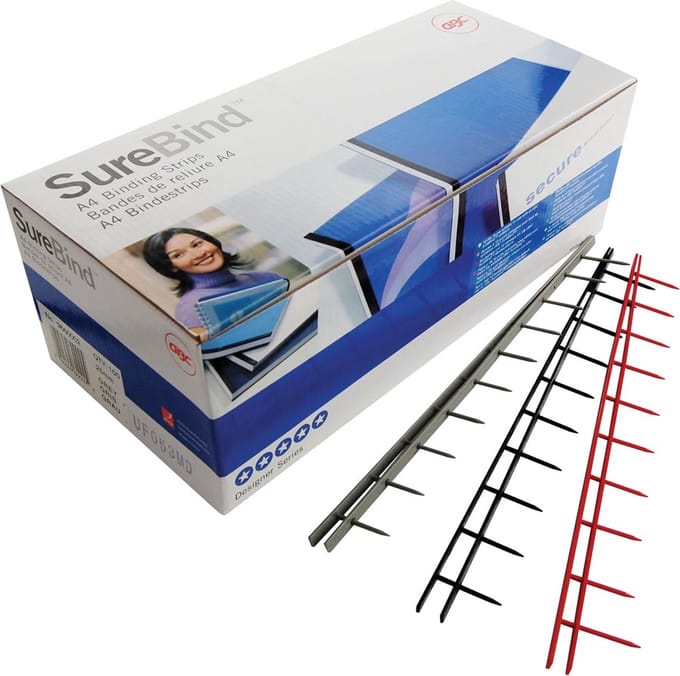GBC SureBind bindstrips, A4, 500 vel Zwart