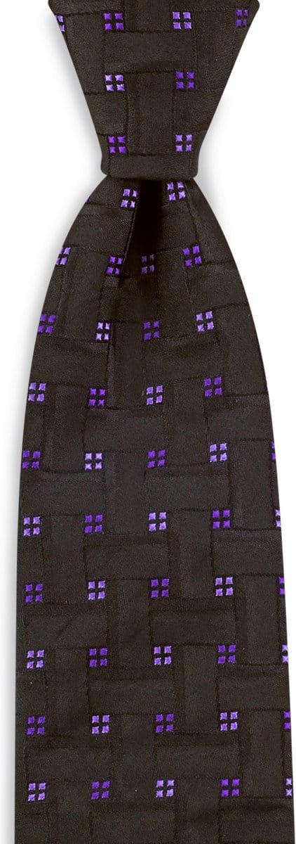 We Love Ties - Stropdassen - Stropdas Puzzle Pride - zwart / paars