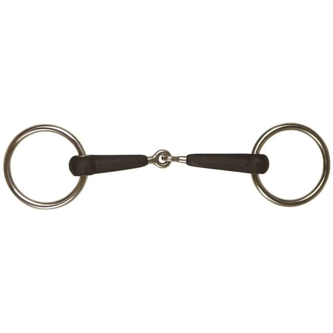 Mors simpel voor paard in rubber voor paard York