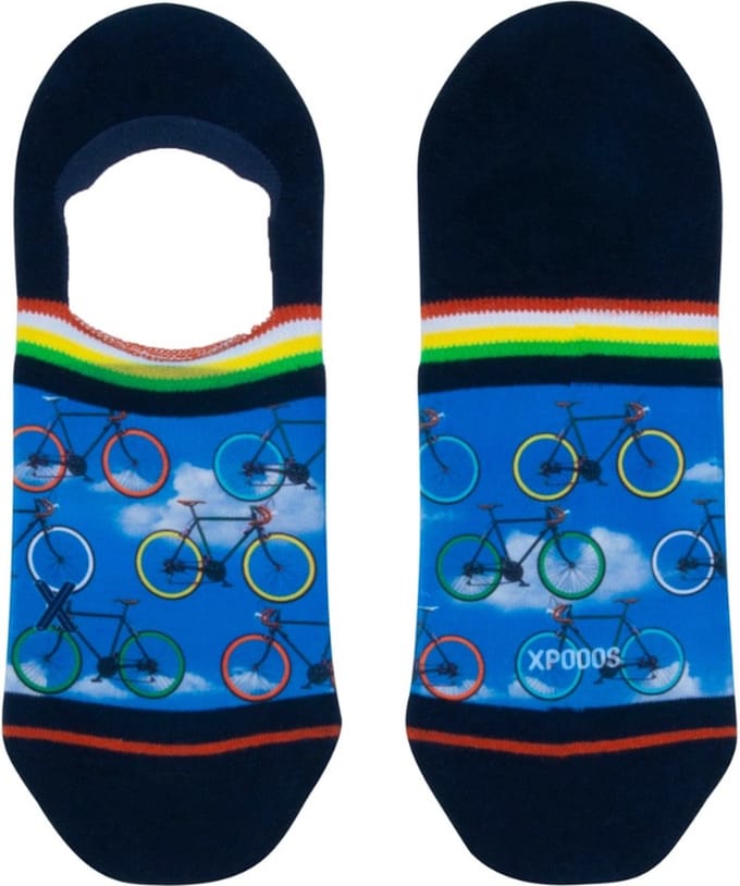 XPOOOS heren footies bike trip multi
