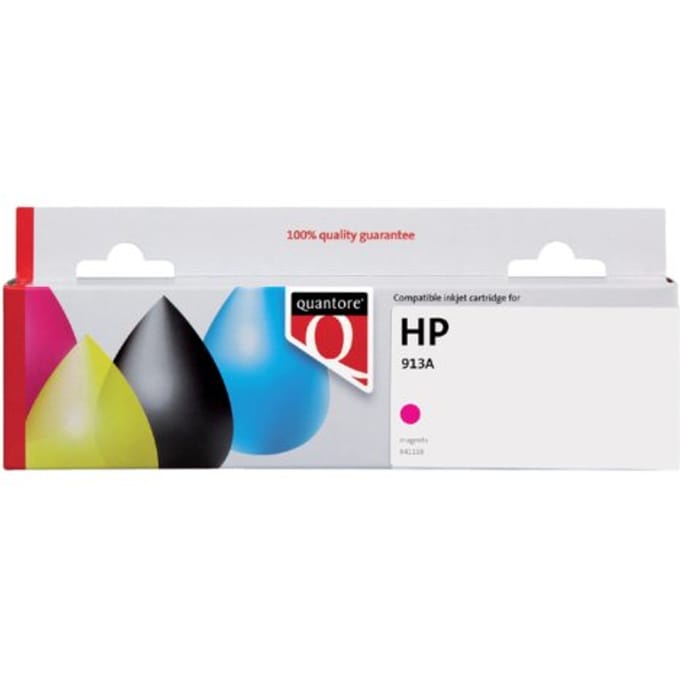 Inktcartridge Quantore alternatief tbv HP F6T78AE 913A rood