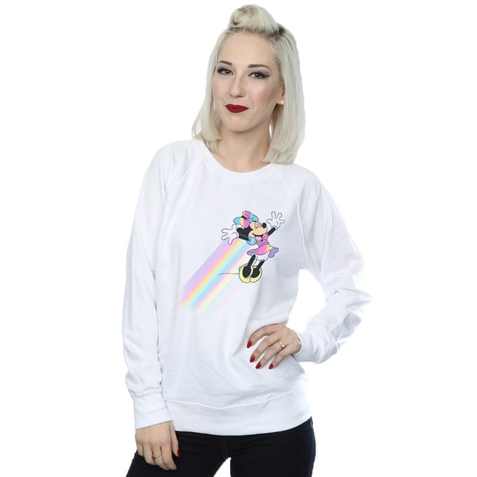Disney Dames/Dames Minnie Mouse Whoosh Sweatshirt (Wit)