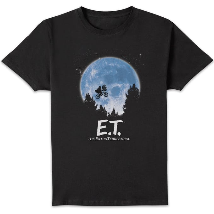 E.T. Maan Silhouet T-shirt - Zwart - M