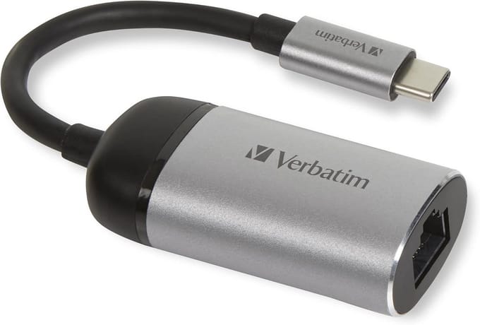 USB-C naar Ethernet Adapter - Netwerkadapter Kabel - Stabiel Internet - Gigabit Snelheid - 10cm Kabel - Grijs