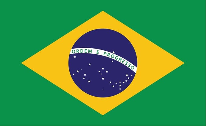 Flag Brasil Photo Wallcovering