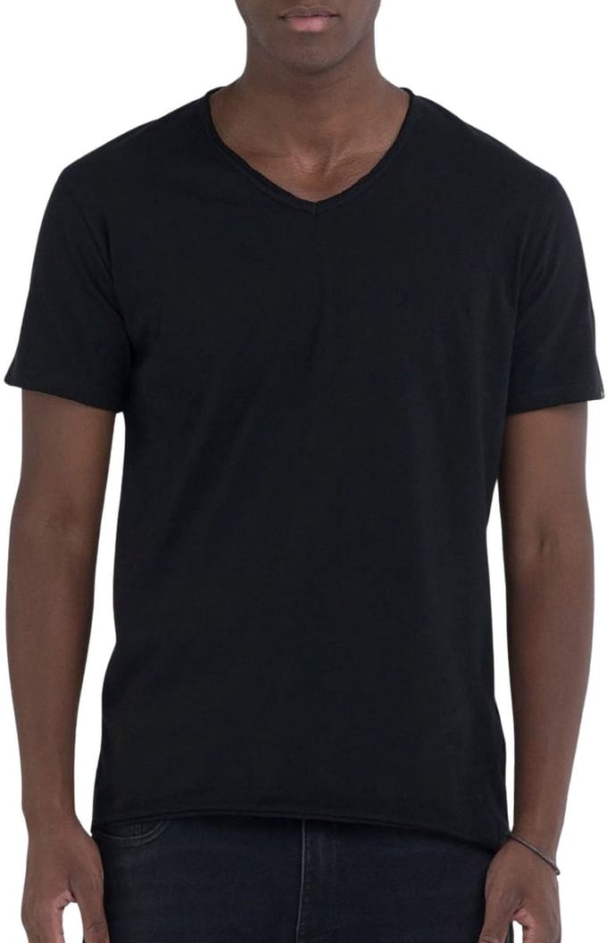 Replay Raw Cut V-neck Shirt Heren - Maat S