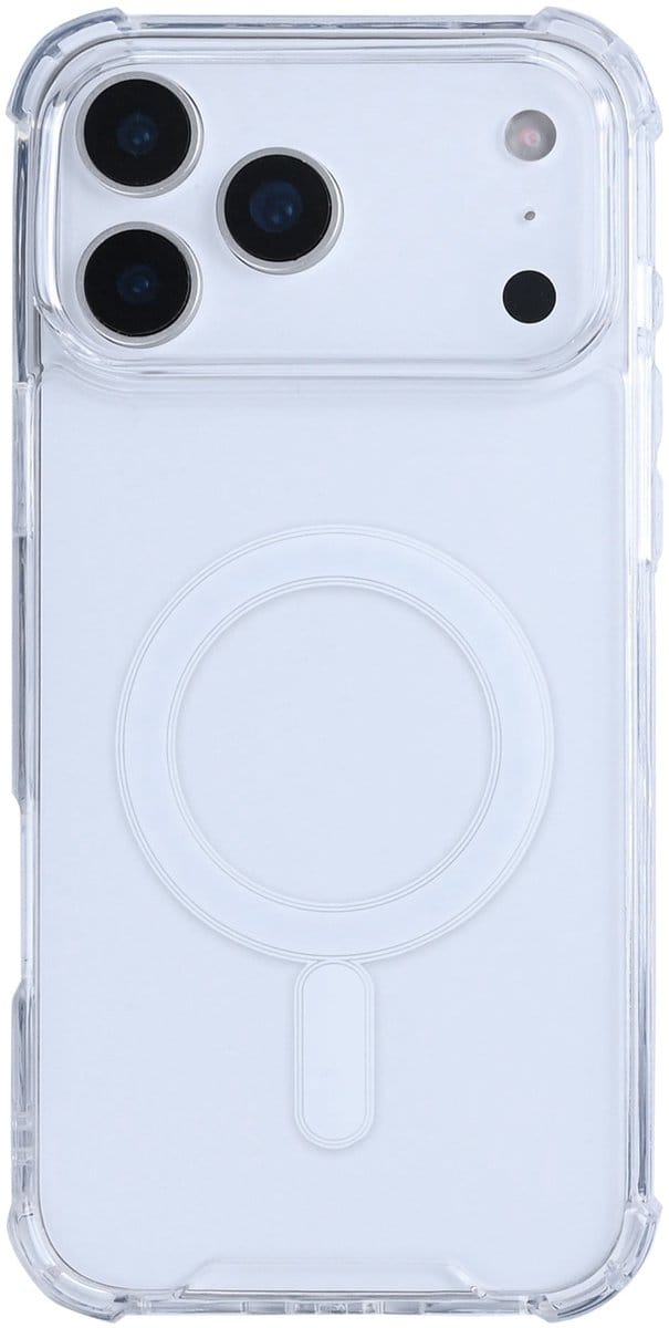 Rixus Anti-Burst Case With MagSafe For Apple iPhone 17 Pro Max Transparent