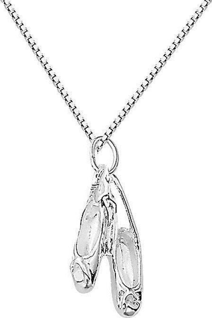 Montebello Ketting Balletschoenen - 925 Zilver - 10x20mm - 45cm