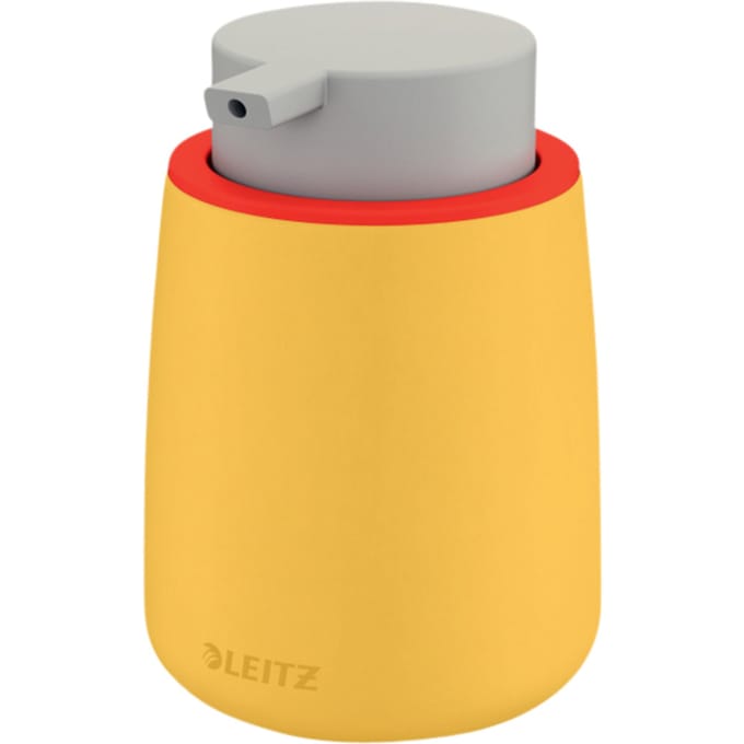 Handzeepdispenser Leitz Cosy voor handzeep 300ml geel