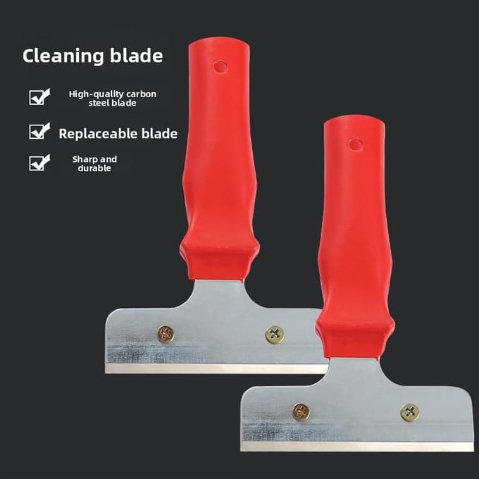 Multifunctionele huishoudelijke schoonmapschep vloertegel mooie voeg plastic handvat aluminiumlegering schep glas ontgommingsschraper red