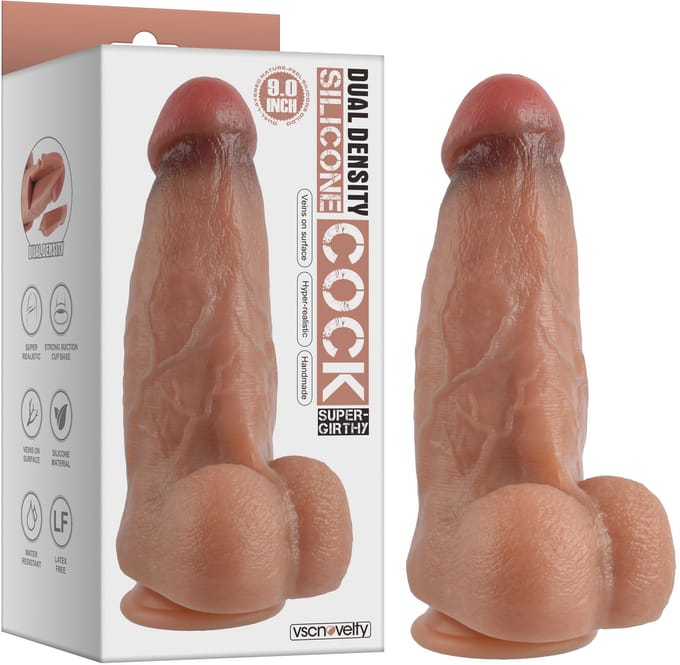 vscnovelty® Dual-Layered - Nature Feel - Silicone Super Dildo 'Girthy'