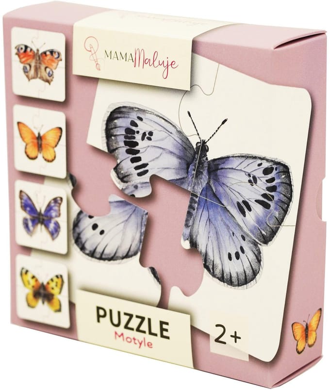 4-delige puzzel Vlinders - 4-delige puzzel