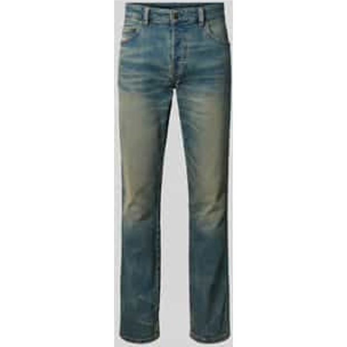 Low waist slim fit jeans met labelpatch