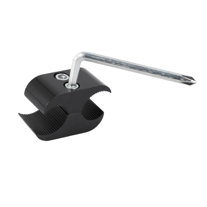 Rolstoel Pijpklem Multifunctioneel Stevig Legering Rolstoel Paraplustandaard Voetensteun Accessoire Klem gray