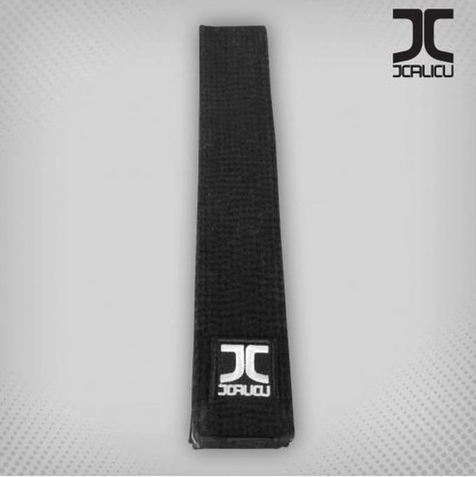 Zwarte taekwondo-band JC | Zwart (Maat: 280)